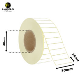 70mm x 25mm Thermal Label (Sticker)